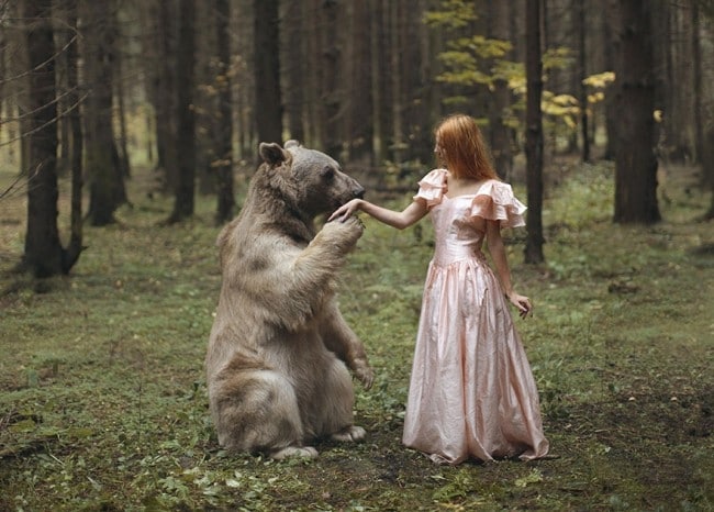 orosz fotós igazi állatokkal készít képeket